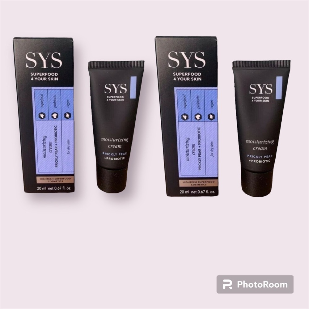 🔅TWO SYS Skincare Hightech Moisturizing Cream Superfood Probiotic 0.67 oz x 2 ➿